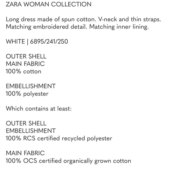 ZARA White Embroidered Lace Maxi Dress NWT Boho Cotton Slip Beach Resort ZW XS - Picture 5 of 14